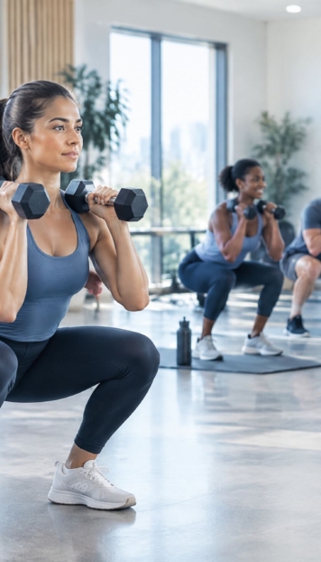 entrenamiento personal o clases dirigidas